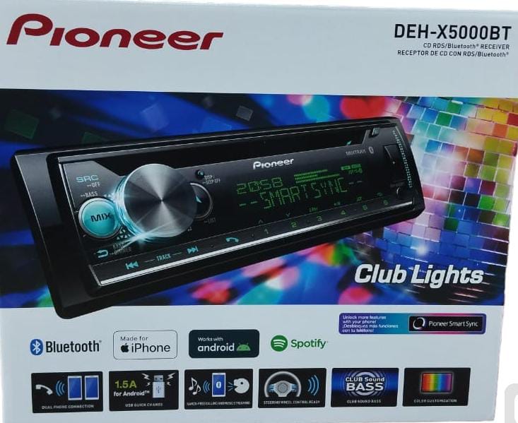 DEH-X5000BT EQUIPO PIONEER
